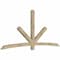 Ekena Millwork Alberta Rough Sawn Timber Gable Bracket, Douglas Fir, 108"W x 49"H x 4"D x 4"F, 11/12 Pitch GBW108X49X0404ALB00RDF - alternate 4